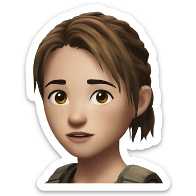 Ellie the last of us Little bit dezoom sticker