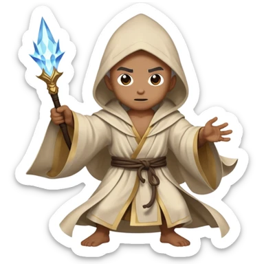 Sukuna from Jujutsu Kaisen fighting a wizard sticker