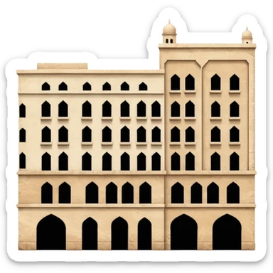 Balad buildings in jeddah sticker