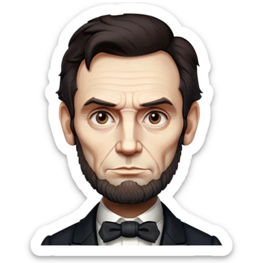 Abraham Lincoln mind blowing  sticker