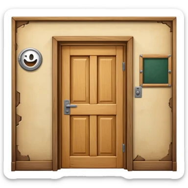 open classroom doorway sticker