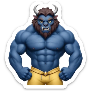 Beast from Beauty and the Beast Movie sticker