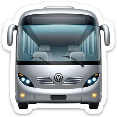 luxury future self driving bus sticker
