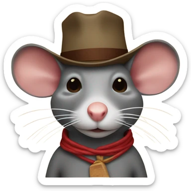 Rat terroir in sombrero  sticker