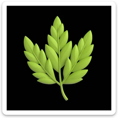 Лавровий лист accent background  sticker