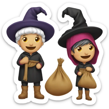 calza befana sticker
