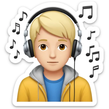 A lo fi chiller sticker