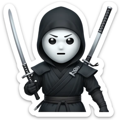 👻 + 🥷🏻 sticker