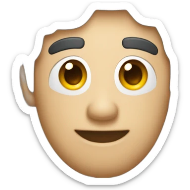 dark hair cell phone repairman sticker