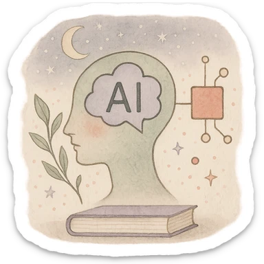 

A gentle, poetic digital illustration in the style of “Jardim da Ju”. The scene blends nature, cosmos and tenderness — hand-drawn lines, soft textures, and muted pastel tones (sage green, lilac, rose, cream). Elements like leaves, stars, cats, books, and celestial details coexist naturally. The mood is magical yet grounded, evoking sensitivity, reflection, and quiet intelligence. The lighting is warm and dreamy, with delicate sparkles and organic shapes. Artistic style: watercolor + fine line art, minimal, elegant, emotional and intimate.


(use conforme a IA utilizada)

Mood: magical realism, soft light, emotional, feminine, intellectual

Style keywords: watercolor, fine ink lines, pastel tones, digital illustration, cozy, slow aesthetic, minimal poetic composition

Colors: #9BA48A (verde sálvia), #E6B7B1 (rosa suave), #D0C3CC (lavanda névoa), #F6F1E7 (papel de chá), #2D2D2F (grafite noturno)

Objects recorrentes: folhas, flores, livros, chá, gatos, estrelas, constelações, velas, mãos, janelas abertas, estufas, estantes, sementes, instrumentos musicais

Emoção central: sensibilidade lúcida — calma, introspectiva e real sticker