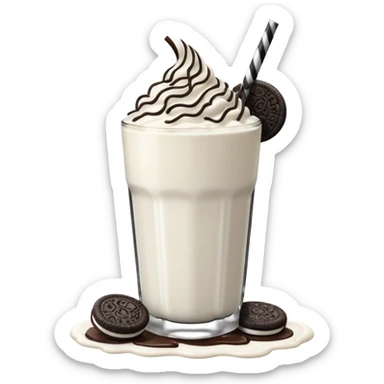 Oreo white smoothie and glaze on top  sticker