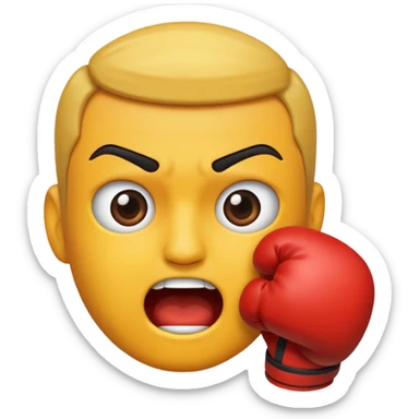Getting Punched in the face sticker