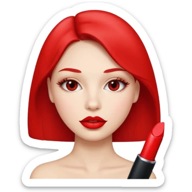 Girl with rad lips sticker