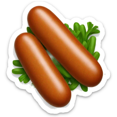 Vegetarian sausages  sticker