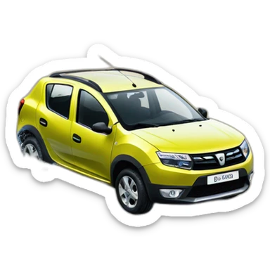dacia sandero washing  sticker