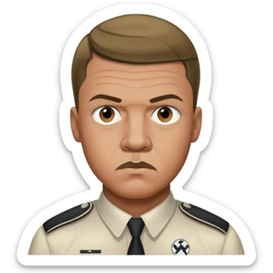 Mbappé mixed with Adolf Hitler sticker