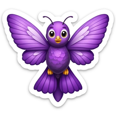 Mariposa morada sticker