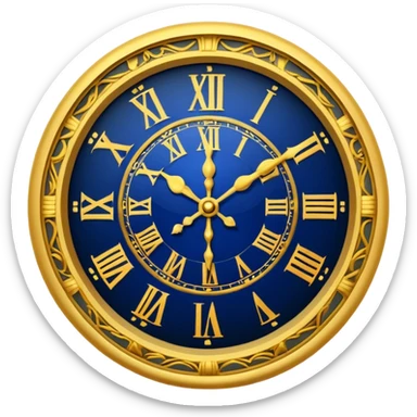 Clock strike 12 midnigh arive sticker