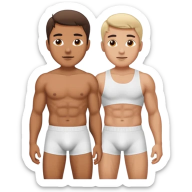 A man in small underwear sticker