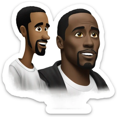 P diddy and Kendrick sticker