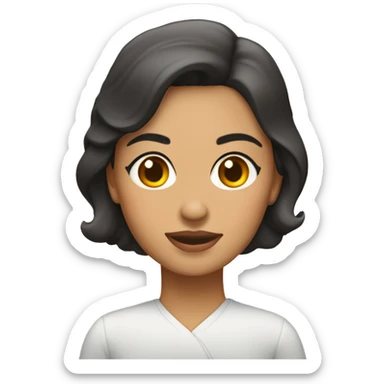 Mujer morena pastelera  sticker