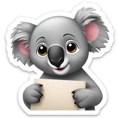 Koala com corações  sticker