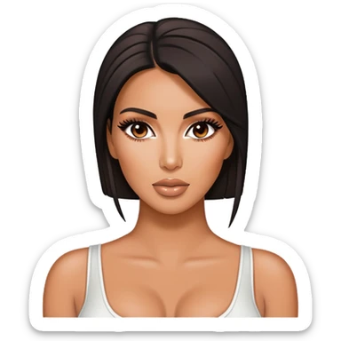 ultra realistic kim kardashian sticker