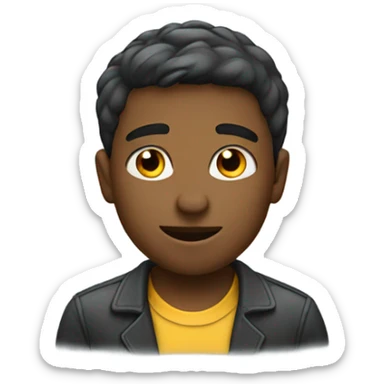 Boys considering a job offer sticker