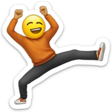 Personne qui fait un dab sticker