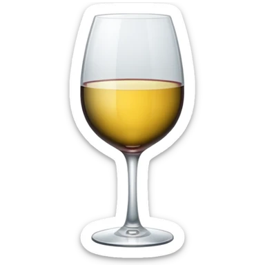 Wine glass sticker