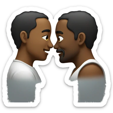 intimate moment between two lovers sticker