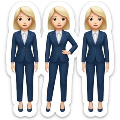 LAdy Boss, different pose, full body sticker