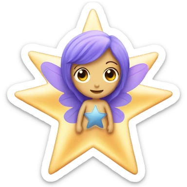 Star shape fairy sticker