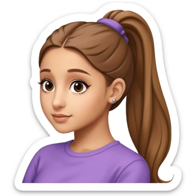 ariana grande ponytail 2025 a little older she’s 32 not 12 sticker