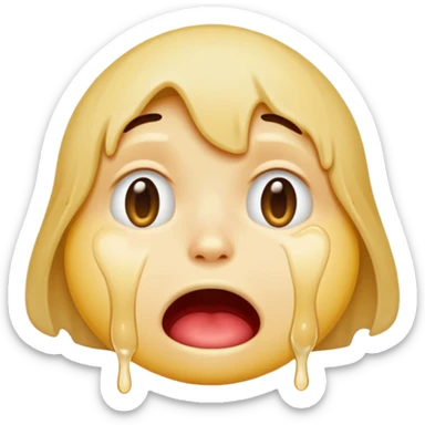 can you make a braindead emoji thats drooling and stuff sticker