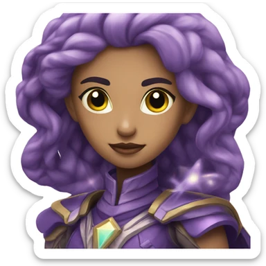 starlight majestic fantasy space traveler cosmic siren singeremoji sticker
