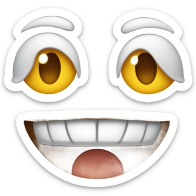 My face giggling  sticker