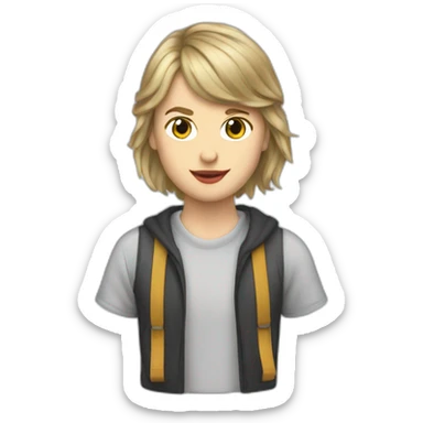 taylor swift as male tyler swift sticker