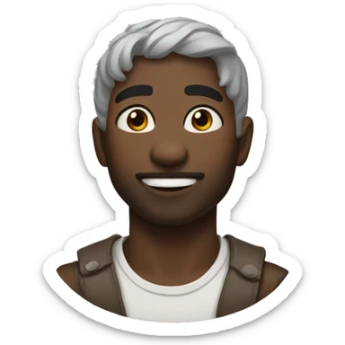 🧔🏾🍬 sticker