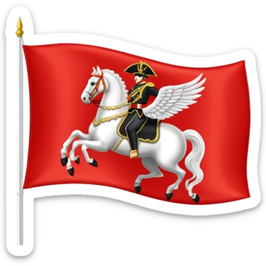 1st Hussar Camp Flag sticker