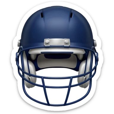 College football player helmet in a deep, dark color

 sticker