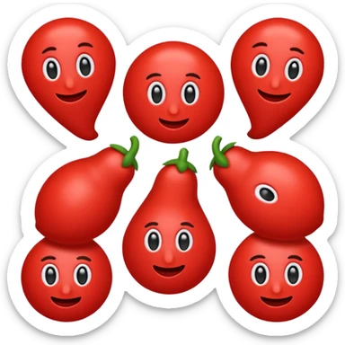 The red 100 emoji 💯 except its 60 insetad of 100 sticker