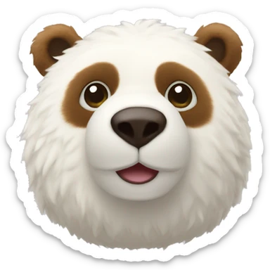 Un oso de peluche blancon que en el pecho diga yeiler sticker