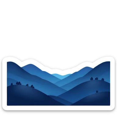 peaceful night sky with stars sticker