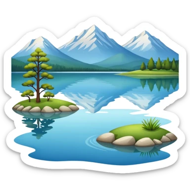 water lake pound sticker