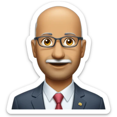 Arvind Krishna IBM ceo bald sticker