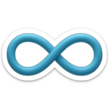 infinite symbol and name ph menezes in script font sticker