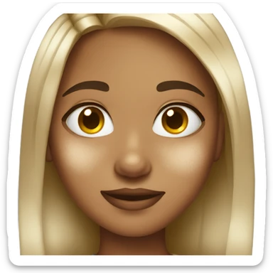 Girl with hyperpigmentation  sticker