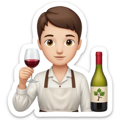 Wine making sticker