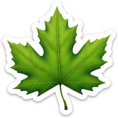 a single leaf sticker